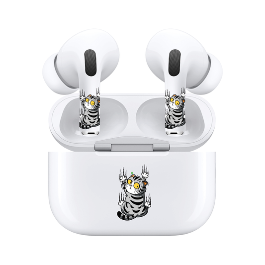 AirSkins - Compatible For AirPods 3 Earbuds & Case Cat Claws Headphone Skin