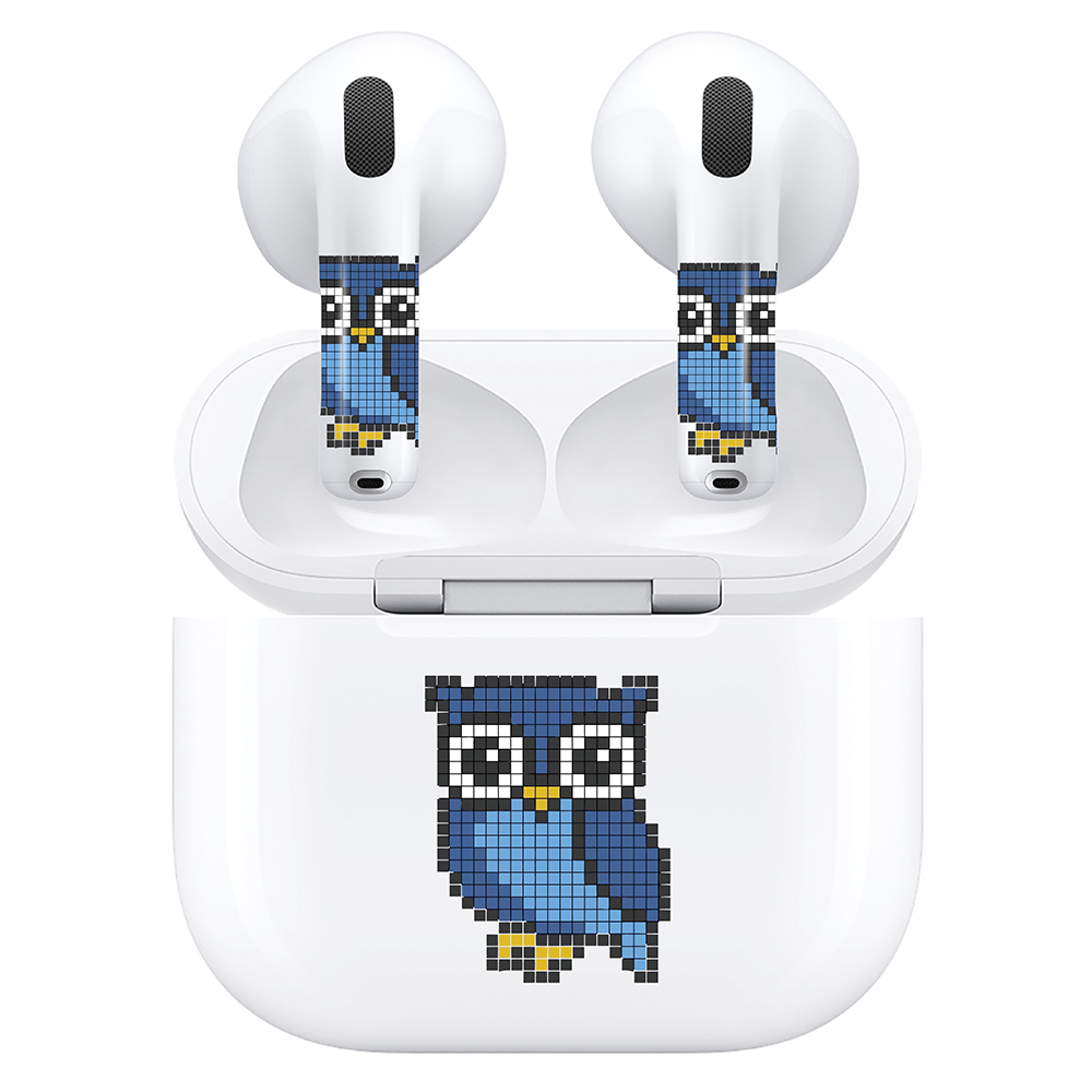AirSkins - Compatible For AirPods 4 Earbuds & Case, Owl Headphone Skin