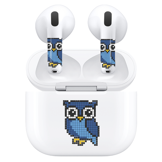 AirSkins - Compatible For AirPods 4 Earbuds & Case, Owl Headphone Skin