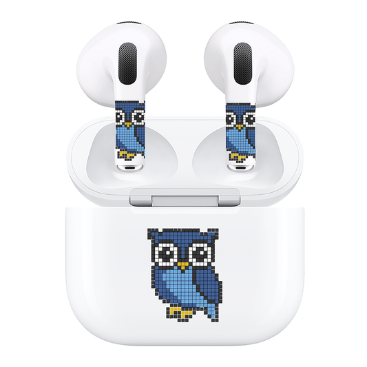 AirSkins - Compatible For AirPods 3 Earbuds & Case, Owl Headphone Skin