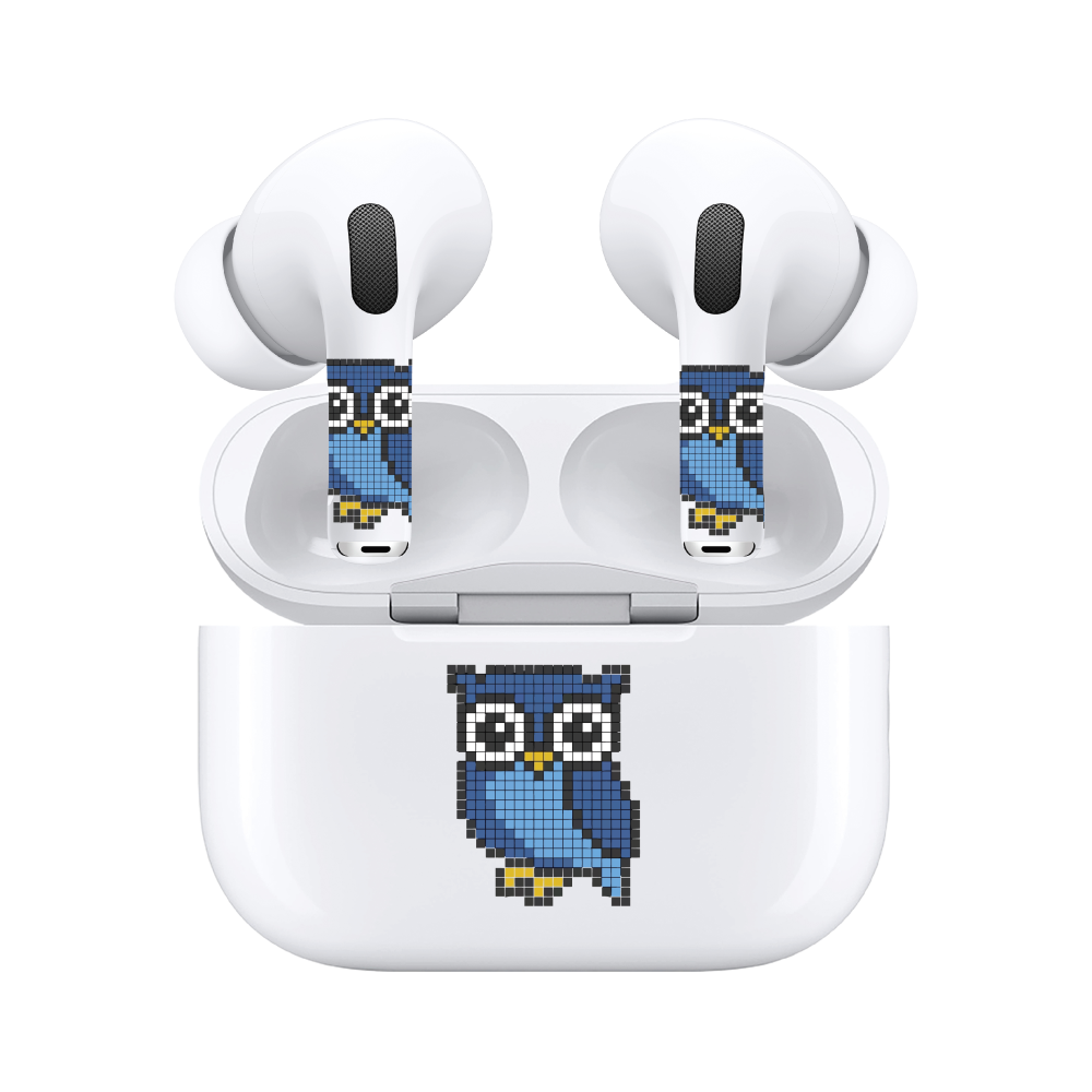 AirSkins - Compatible For AirPods 3 Earbuds & Case, Owl Headphone Skin