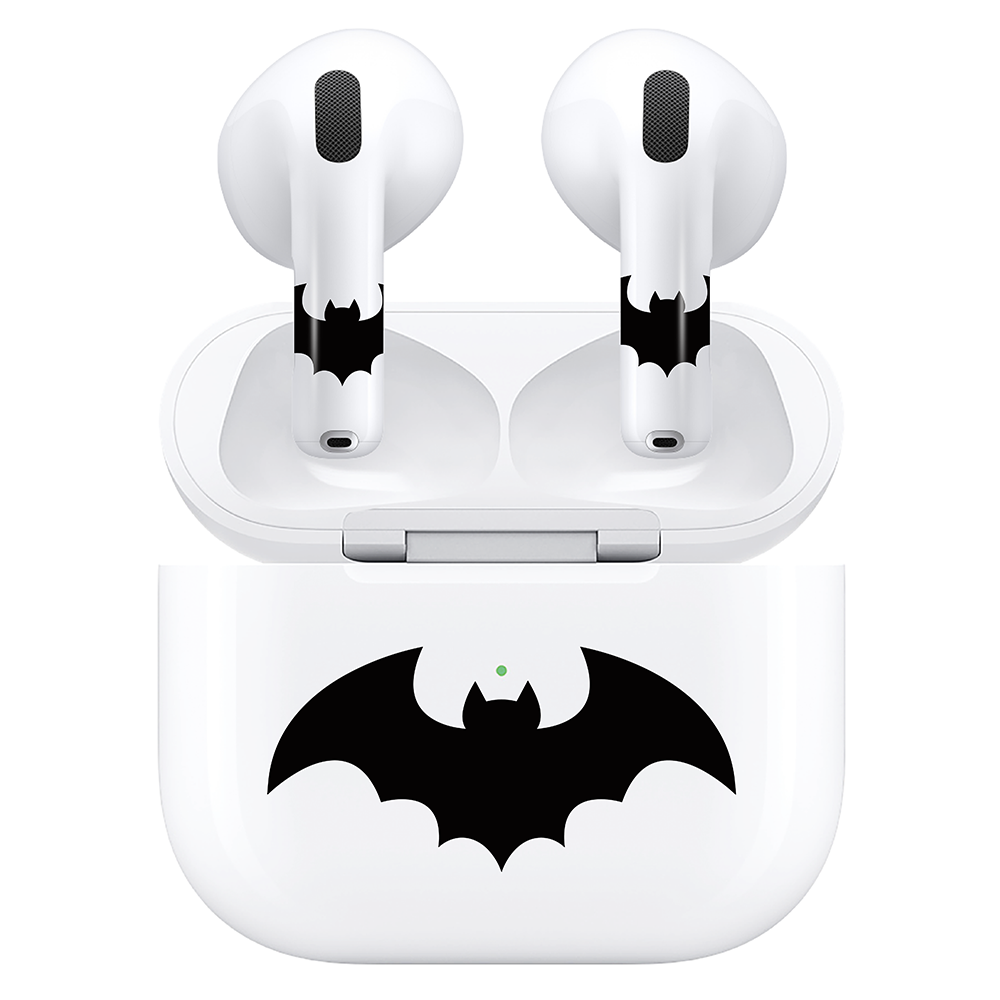 AirSkins - Compatible For AirPods 4 Earbuds & Case Bat Headphone Skin