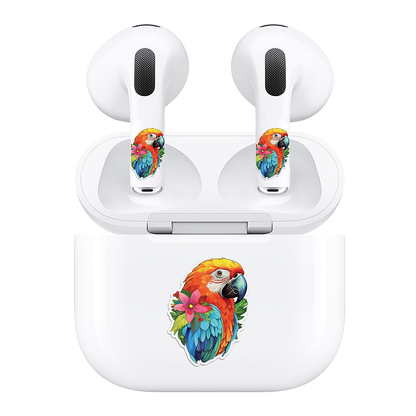 AirSkins - Compatible For AirPods 3 Earbuds & Case, Parrot Headphone Skin