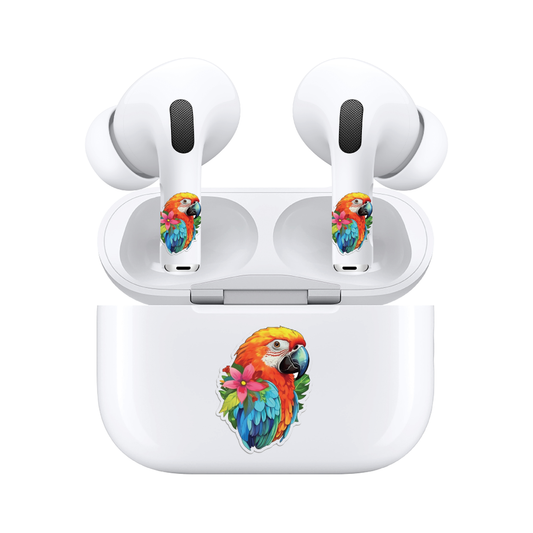 AirSkins - Compatible For AirPods 3 Earbuds & Case, Parrot Headphone Skin